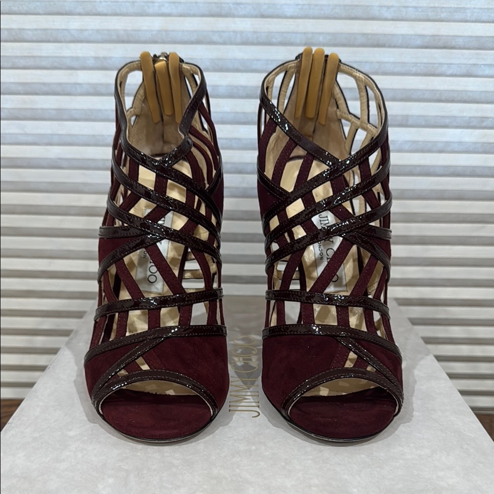 Jimmy Choo Red Strappy Heels